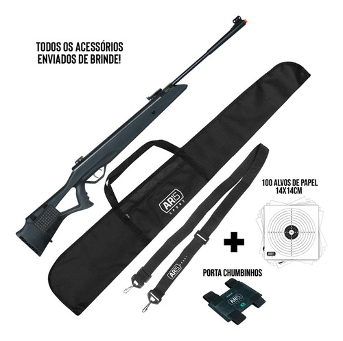 Carabina 5.5 Sag R1000 C/ Gás Ram Suspa 60kg Calibre .22
