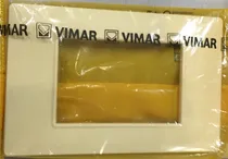 Comprar Placa De Tres Modulos Crema Serie Plana, 14653.04 Vimar