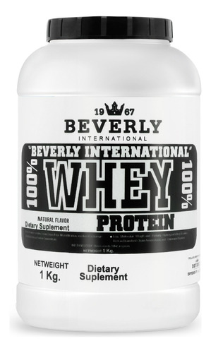 Proteína 100% Whey Beverly 1 Kg 26 Servicios