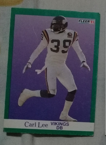 Tarjeta De Carl Lee De Wings Db Fleer 91