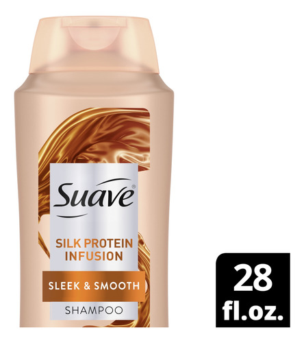 Suave Professionals Silk Protein Infusion Shampoo, Sleek & S