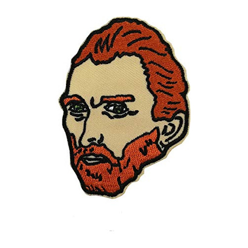 Van Gogh Portrait Embroidered Iron On Sew On Patch Funn...
