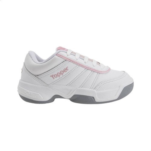 Zapatillas Topper Tie Break II color blanco/rosa - niños 27 AR