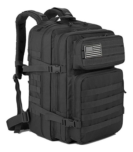 Mochila Tactica Militar Qt&qy 45l, Color Negro 