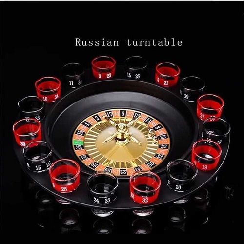 Juego Ruleta Rusa Shots Casino Bar Rueda Giratoria Divertida