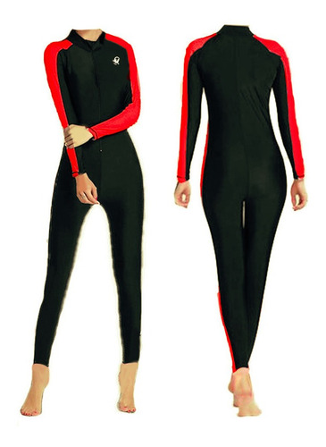 Traje De Natacion Completo Mujer Wetsuit Lycra Protec Uv