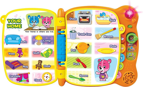 Vtech Touch And Teach - Libro De Palabras, Color Naranja