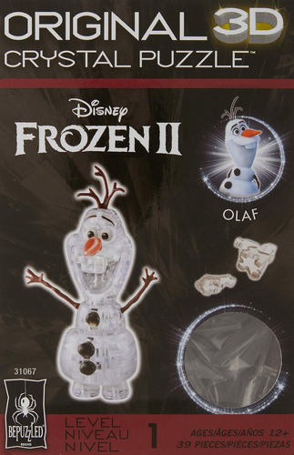 Rompecabezas 3d Bed De Cristal Frozen Iiolaf Snowman Or Rmd2