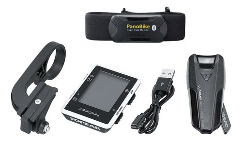Ciclocomputador Topeak Panocomp X Cadencia - Pulsometro- Vel