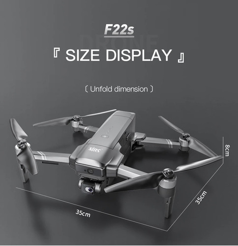 Drone SJRC Pro F22s 4k com câmera 4K preto 5GHz 2 baterias