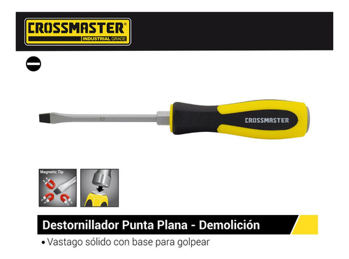 Destornillador Plano Vástago Pasante Crossmaster 9940676.9