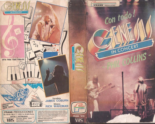 Genesis In Concert Phil Collins Vhs Musical