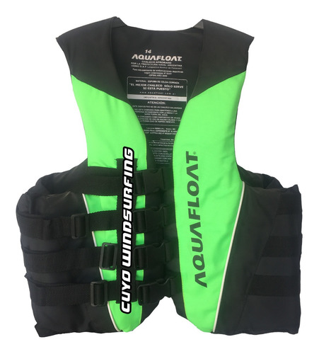 Chaleco Salvavidas Aquafloat Ski Moto 4 Tiras Talle 14 16