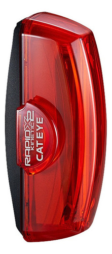 Luz Trasera Bicicleta Cateye Rapid X2 Kinetic Sensor Frenado Color Rojo