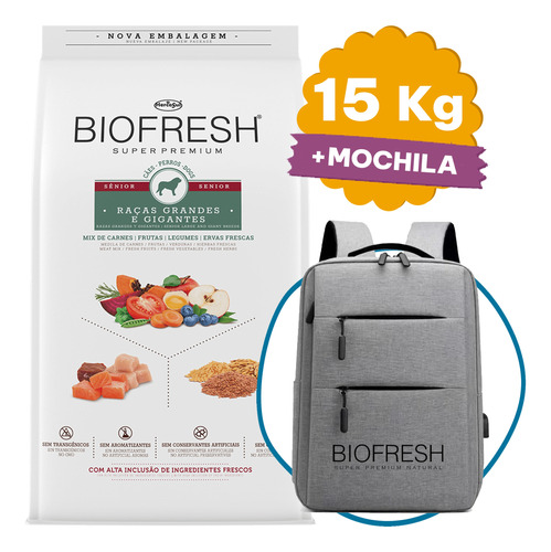 Alimento Biofresh Perro Senior Raza Grande 15 Kg + Regalo