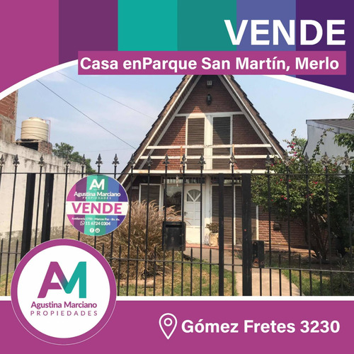 Casa En Gomez Fretes 3230. Parque San Martín. Merlo