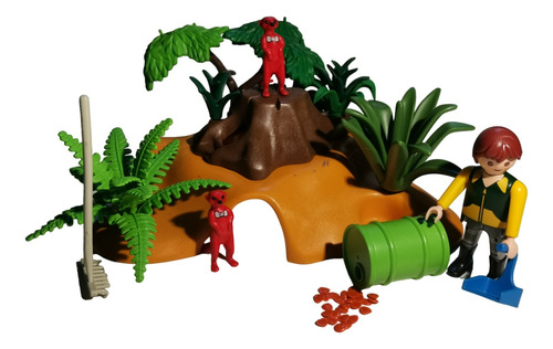 Playmobil 4853 Set De Suricatas Zoologico Cuidador Animales 