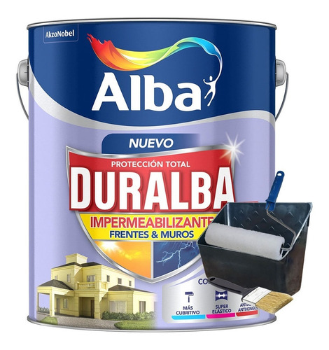 Duralba Muros X20lts +kit Para Pintar Combo Pmiguel Regalo!