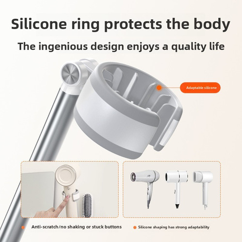 Soporte De Pared Lazy Para Secador De Pelo, Baño, Sin Necesi