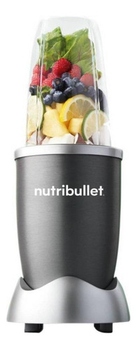 Licuadora portátil Nutribullet 600-series 5 accesorios 600W 710 mL gris con vaso de tritan 120V - Incluye 5 accesorios