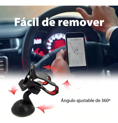 Soporte Celular Sopapa Para Auto Vidrio Parabrisas Pinza