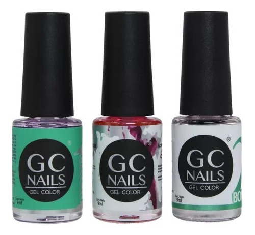 Paquete Para Uñas Bond 1 Y 2 + Aceite Para Cutícula Gc Nails