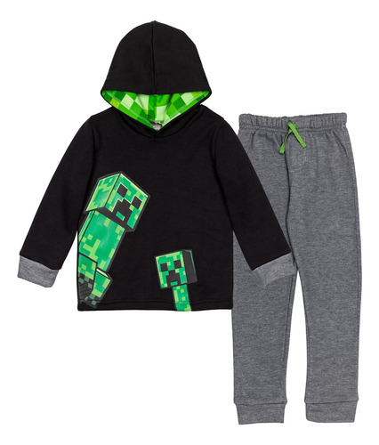 Sudadera Con Capucha Y Pantalones Outfit Minecraft Creeper B
