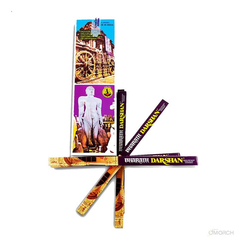 Imagem 3 de 9 de Incenso Bharath Darshan Box Com 25 Caixas De 7 Varetas-full