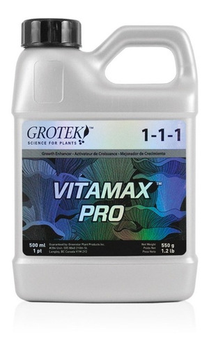 Grotek Vitamax Pro 500 Ml Optimizador Crecimiento Candyclub