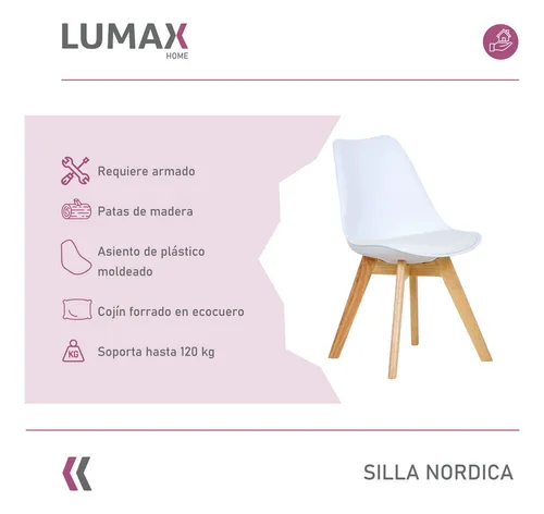 Silla Eames Pack 4 Unidades Acolchonada Calidad Premium
