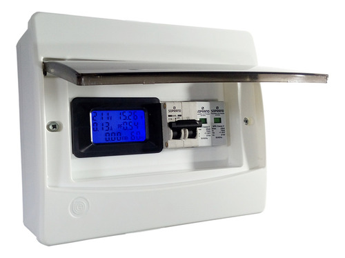 String Box Solar Ca 16a Para Microinversor Com Medidor Kwh