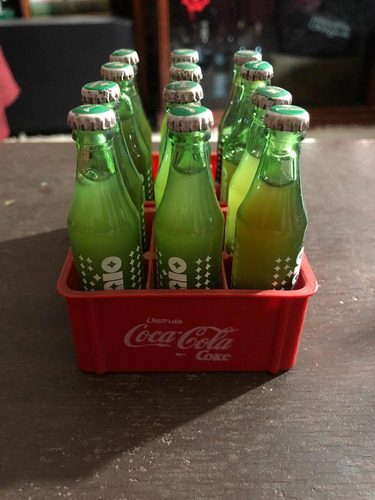 Coca Cola De Premio Botella De Vidrio Mini 8 Cm (Usado)