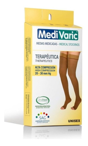 Medias Compresión Alta 20-30 Mmhg Unisex Al Muslo Envíos Ya!