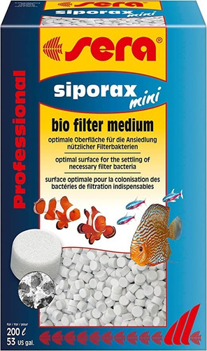 Sera Siporax Mini 270g/1 L (até 200 L) Mídia Biológica