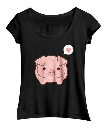 Playera Blusa Dama Puerquito Oink 