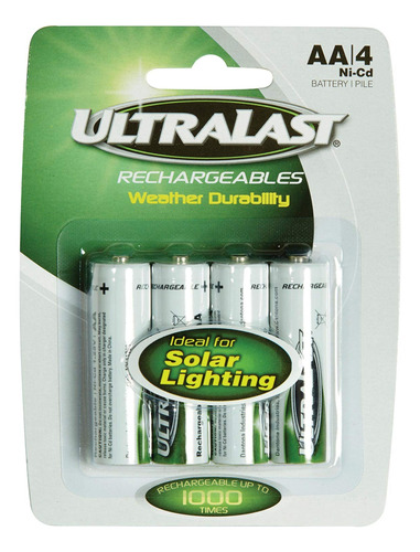 Ultralast Aa Nicd Recargables Bateria Retail Pack  pack De