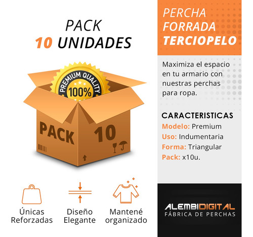 Imagen 8 de 8 de Percha Terciopelo Antideslizantes Niños Color