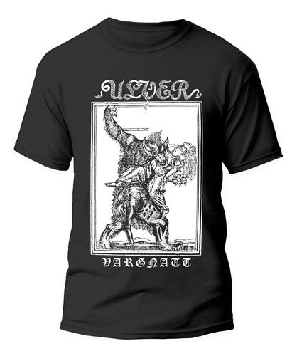 Remera Ulver - Vargnatt - Black Metal Noruego - Serigrafia 