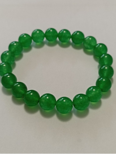 Pulsera De Jade Verde 19cm 