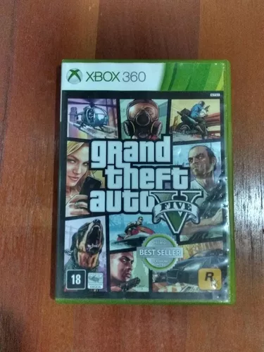 Jogo GTA 5 Grand Theft Auto V Xbox 360 Midia Fisica Original Novo