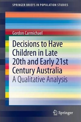 Libro Decisions To Have Children In Late 20th And Early 2...