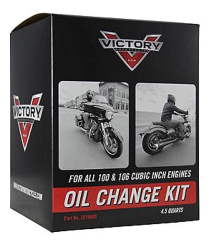 Victory  Kit De Cambio De Aceite Para Motocicleta