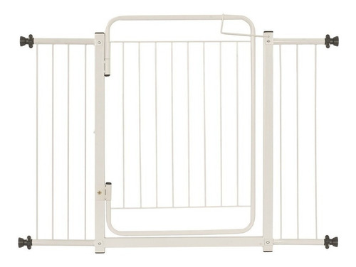 Grade De Porta Portão Proteção Cachorro Criança 119 A 124 Cm Cor Branco