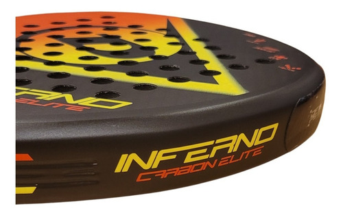 Paleta Dunlop Inferno Carbón Elite Color Negro
