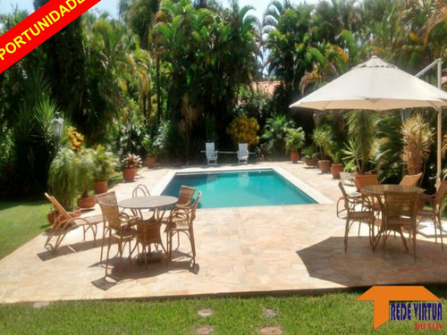 Imagem 1 de 22 de Linda Chácara Com 5.200 M2 - At - Casa Sede - Piscina E Quadra Tênis - 0606ch - 3477118