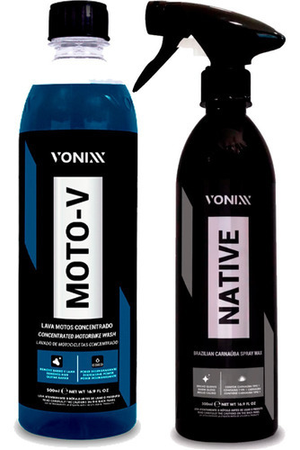Moto-v Shampoo Lavagem De Moto Native Spray Carnauba Vonixx
