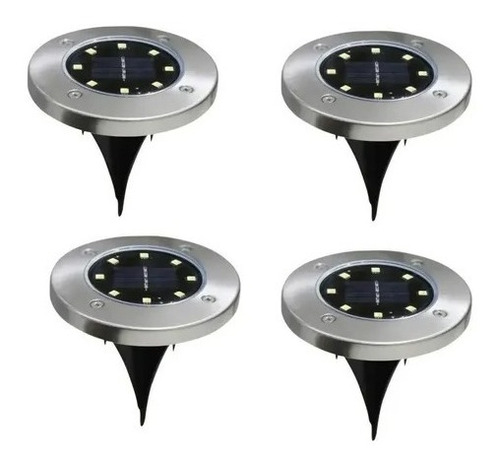 Apliques Luz Led Solar 8 Led Con Estaca Exterior Patio Hogar