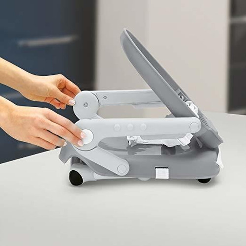 Chicco Silla Elevada Pocket Snack Grey Mist, Color Gris/azul