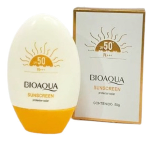 Pack 2 Protector Solar Facial Bioaqua Spf 50 Bloqueador