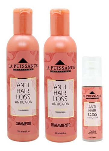 Kit La Puissance Loss Anticaída Shampoo + Enjuague + Loción